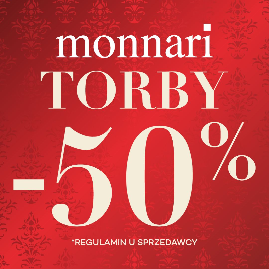 -50 % na TORBY w Monnari