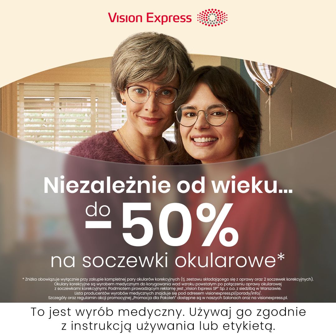 Zniżka w Vision Express!