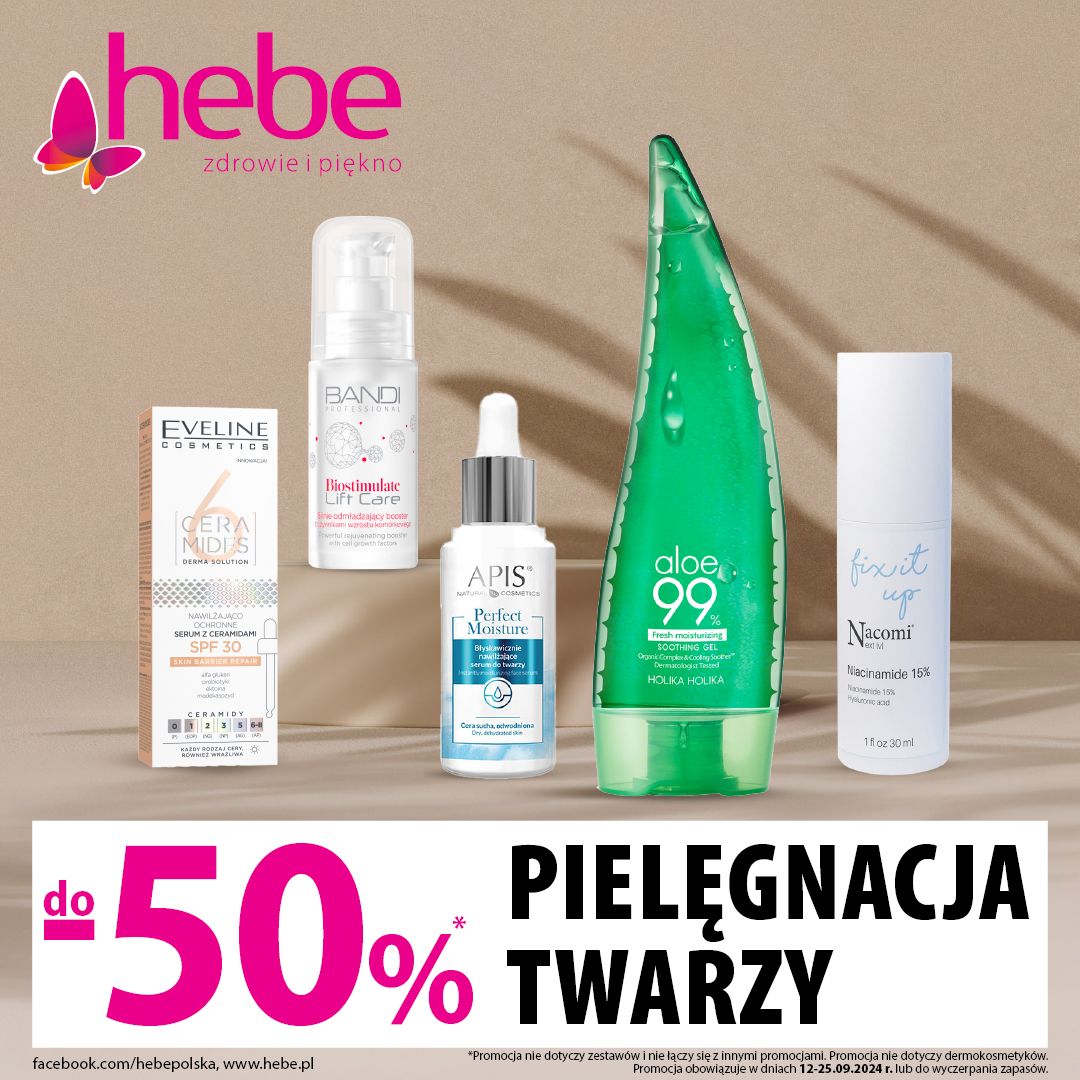 Wyjątkowa promocja w Hebe do – 50%