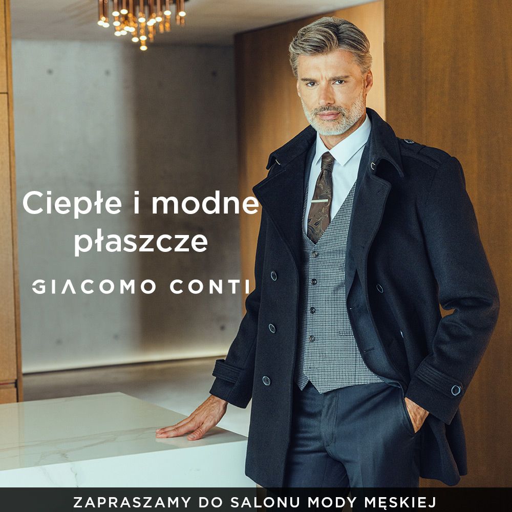 Ciepłe płaszcze męskie w Giacomo Conti