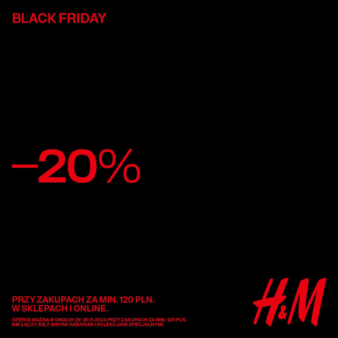 ￼ BLACK WEEK – 25% H&M￼￼