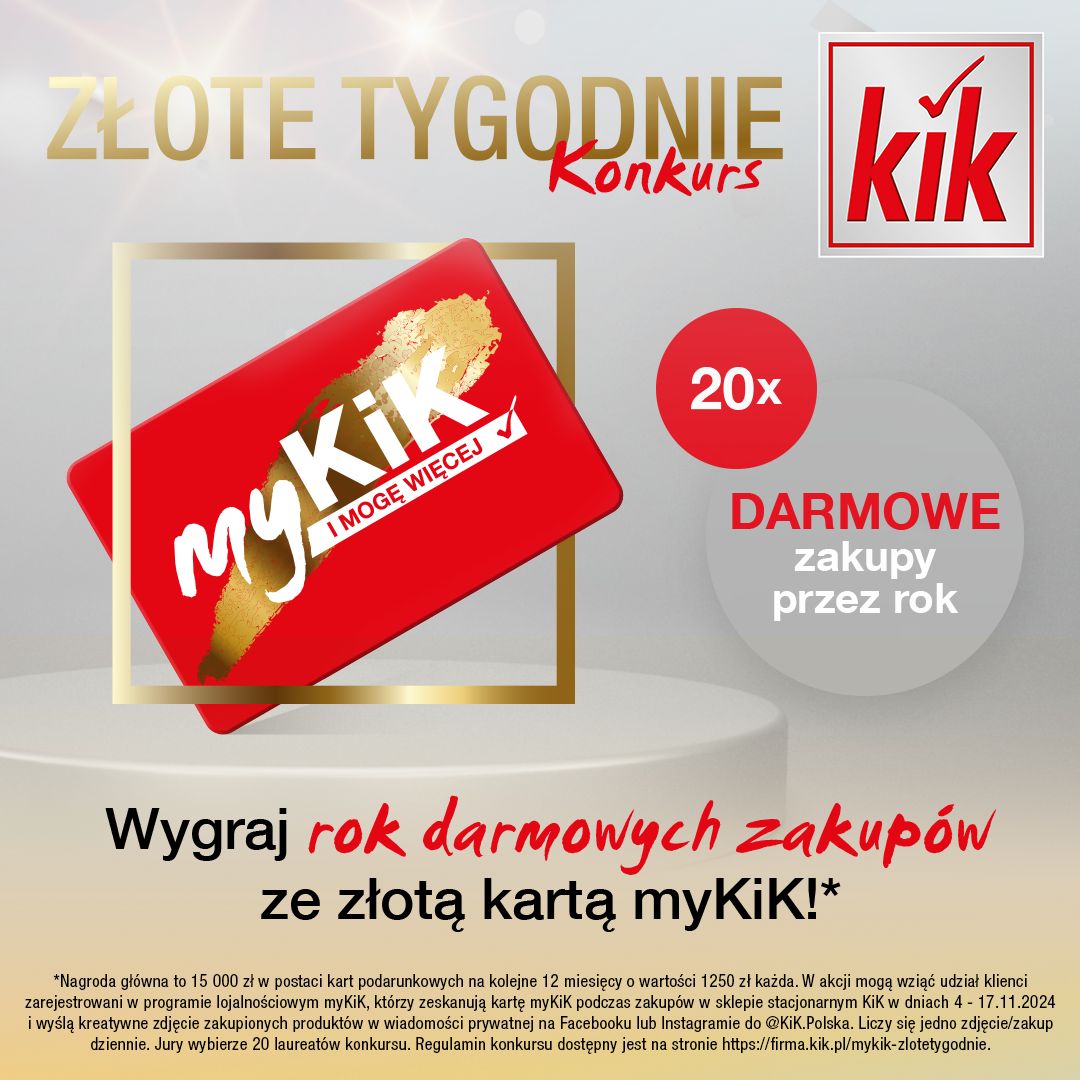 Wygraj roczne darmowe zakupy w KIK