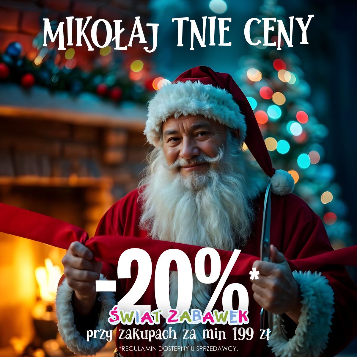 🎉 Mikołaj tnie ceny na święta w sklepach Świat Zabawek! 🎉