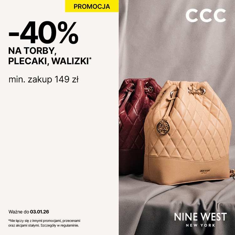 – 40% na TORBY, PLECAK, WALIZKI!