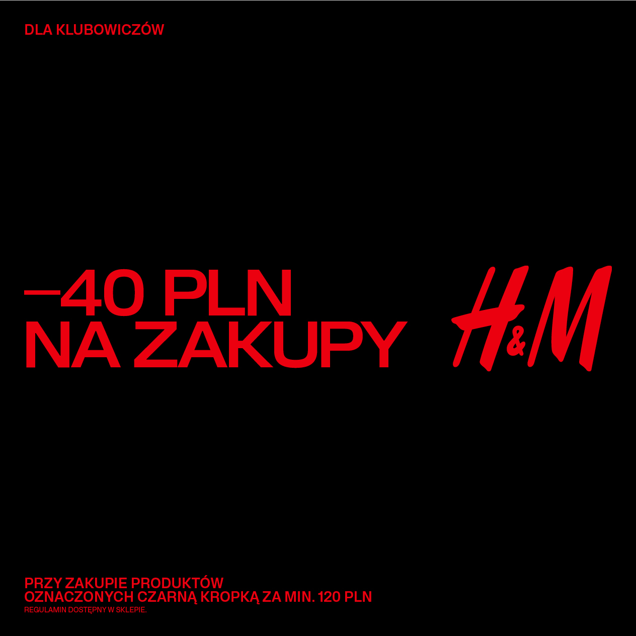 Black Friday w H&M