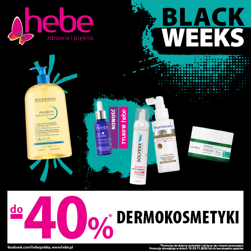 DERMOKOSMETYKI do -40% !