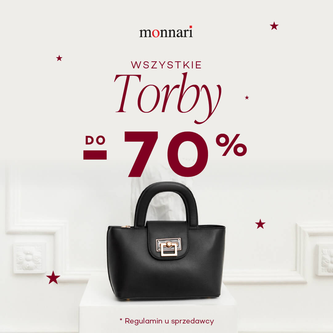 Torby do -70% w Monnari!