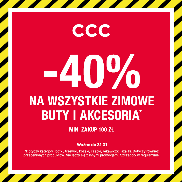 Mega okazja! -40% na całą kolekcję zimową!