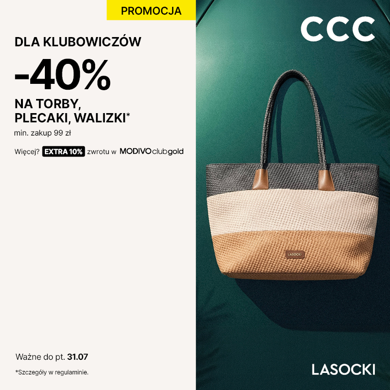 W CCC torby, plecaki i walizki -40%