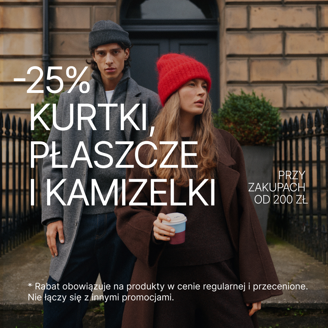 -25% na kurtki, płaszcze i kamizelki w Diverse!