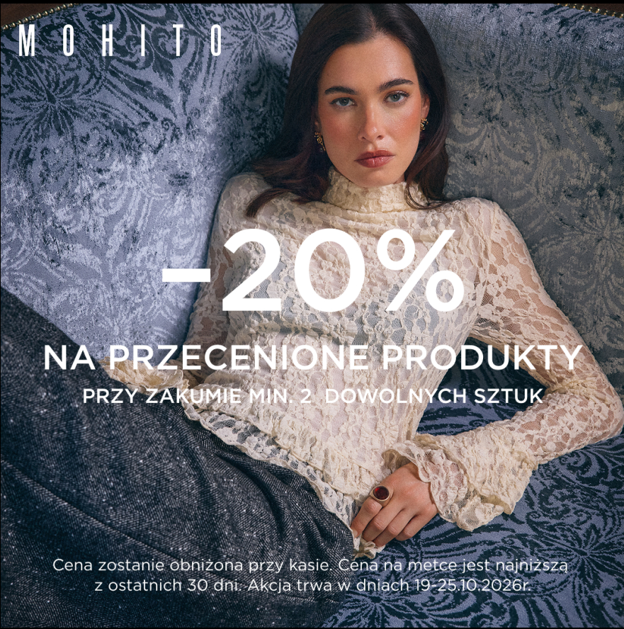 -20% na przecenione produkty!